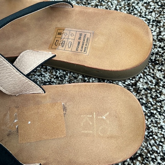 Yoki Black Strappy Sandals, worn once - Picture 4 of 6